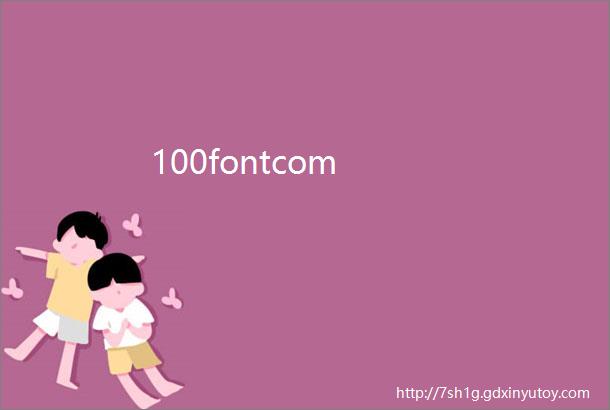 100fontcom